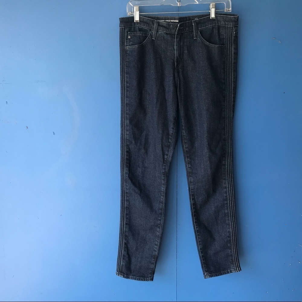 Adriano Goldschmed Prima Ankle Pintucked Jeans
